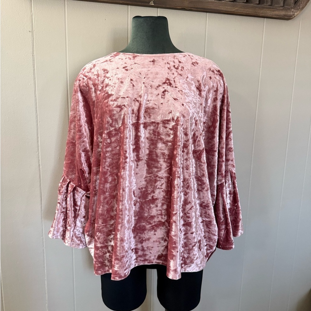 Do Everything in Love Velvet Blouse